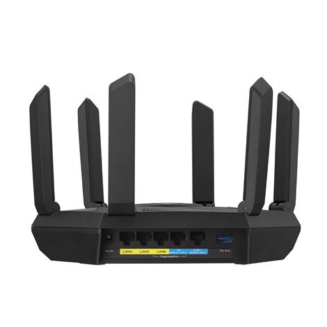 Asus | Wifi 6 802.11ax Tri-band Gigabit Gaming Router | RT-AXE7800 | 802.11ax | 574+4804+2402 Mbit/s | 10/100/1000 Mbit/s | Ethe - 2